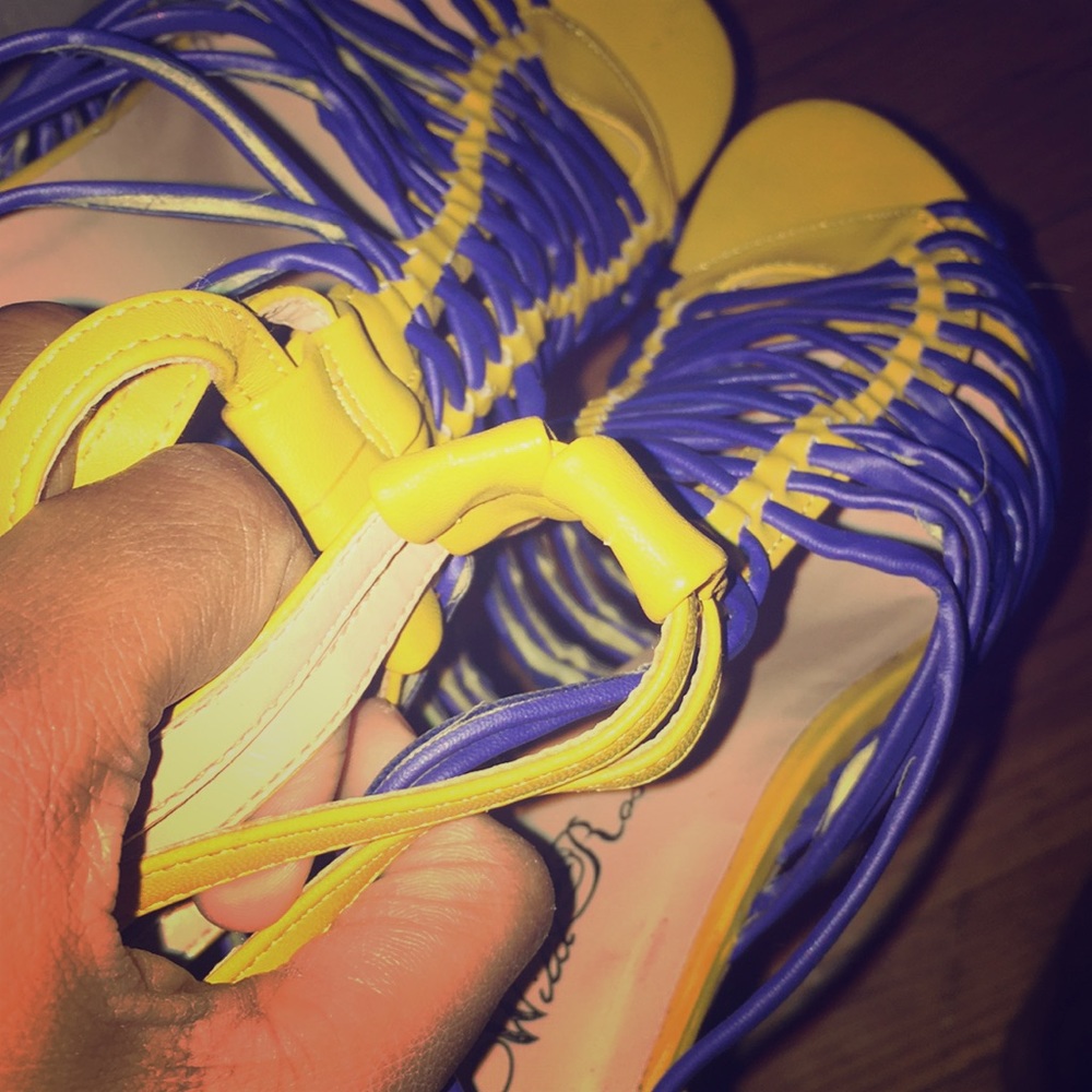 Yellow and blue heals